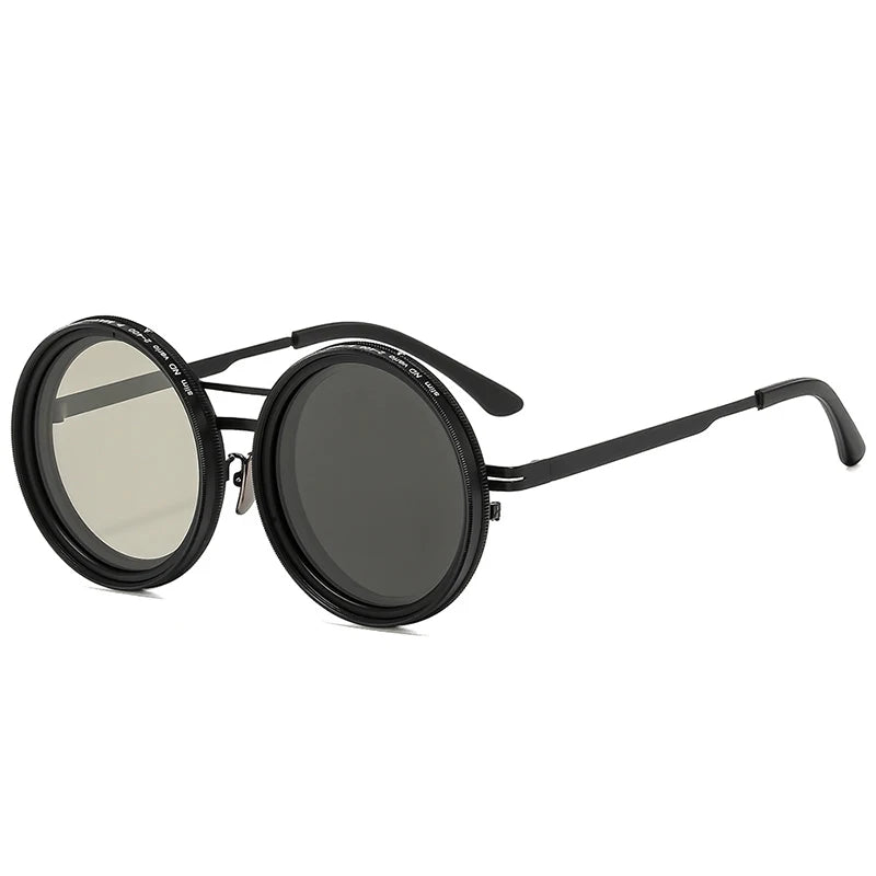 Retro Round Polarized Sunglasses – Adjustable UV400 Shades