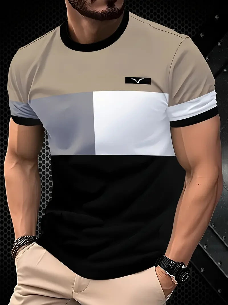 Classic Stripe Print Oversized Tee – Summer Essential