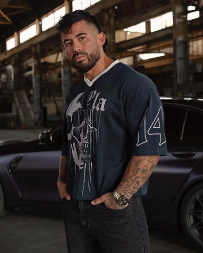 YA Oversized Mesh Tee — Quick Dry & Breathable