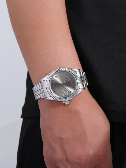 Luxury Quartz Watch — Stainless Steel Business Style