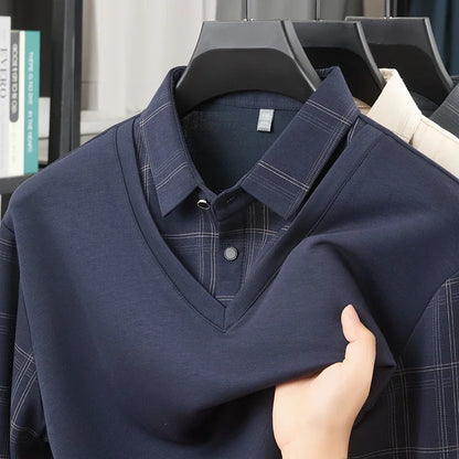 TFETTERS Plaid Long Sleeve T-shirt – Smart Casual