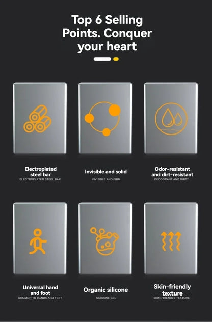 Adjustable Silicone Wrist & Ankle Weights – 450g Unisex Fitness Bands