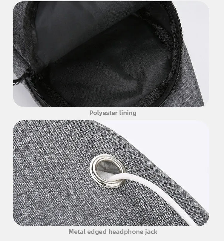 Men’s Waterproof Large-Capacity Fanny Pack – Adjustable Strap for Trave