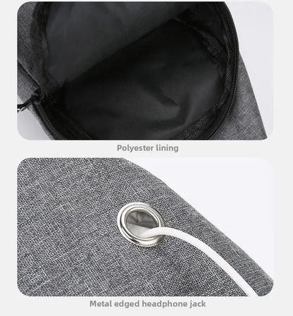 Men’s Waterproof Large-Capacity Fanny Pack – Adjustable Strap for Trave