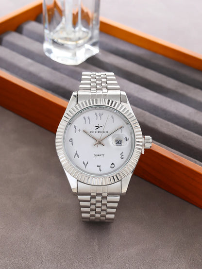 Luxury Quartz Watch — Stainless Steel Business Style