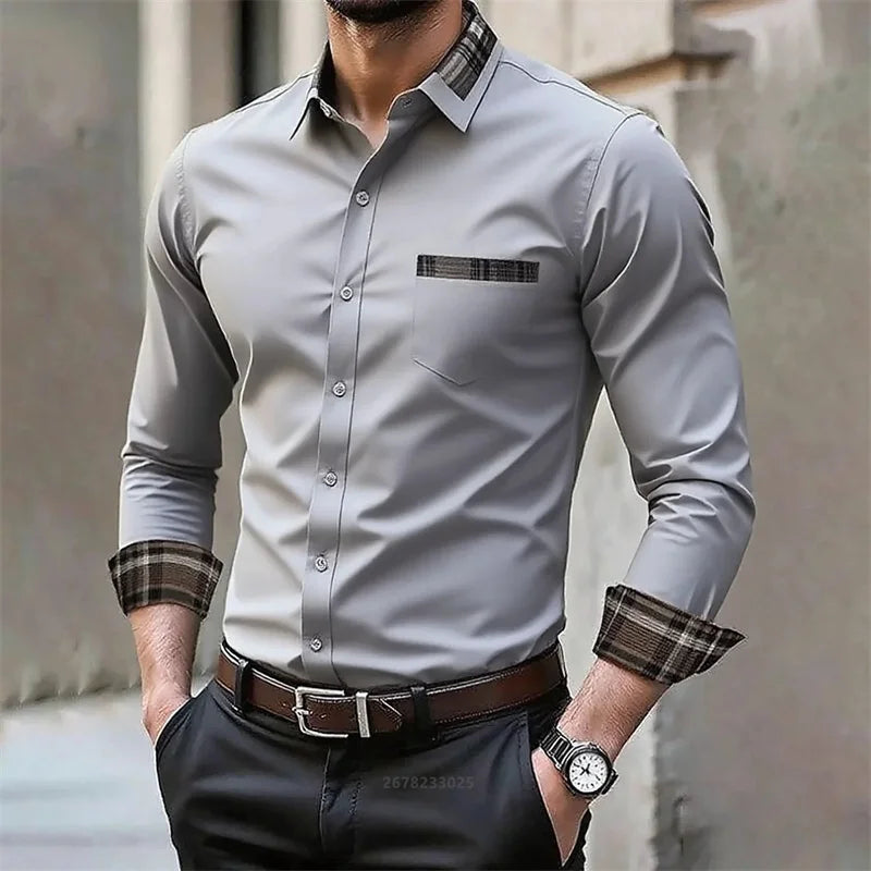 Men’s Business Casual Shirt – Soft Cotton Comfort
