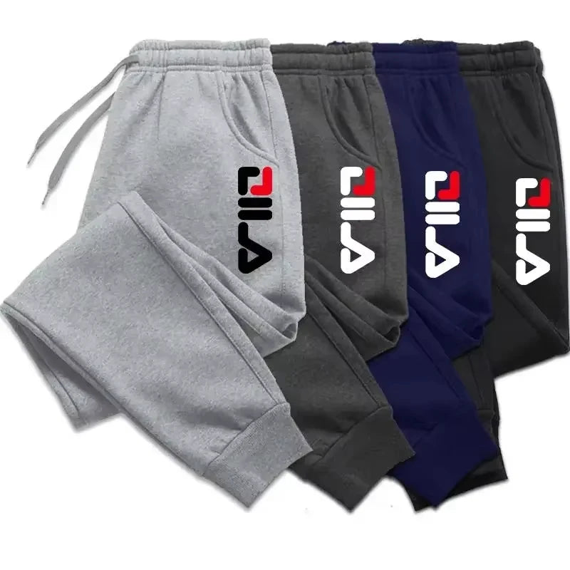 Winter Fleece Joggers — Drawstring Sports Pants