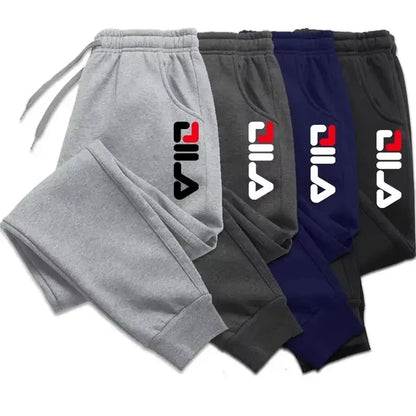 Winter Fleece Joggers — Drawstring Sports Pants