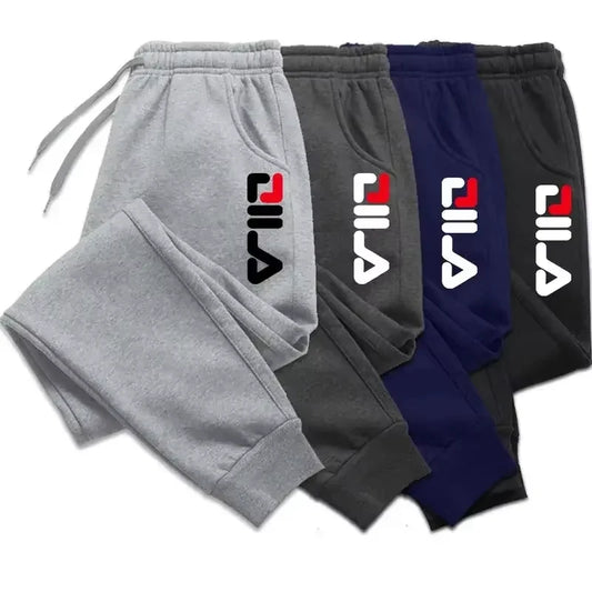 Winter Fleece Joggers — Drawstring Sports Pants