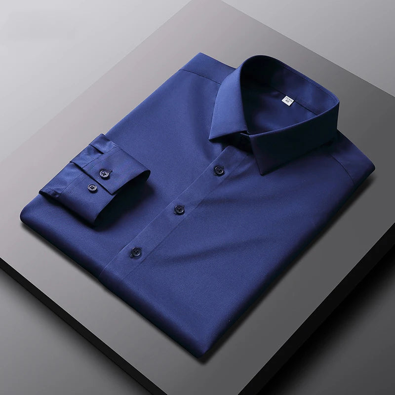 Wrinkle-Free Business Shirt — Elegant Long Sleeve