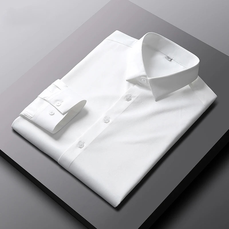 Wrinkle-Free Business Shirt — Elegant Long Sleeve