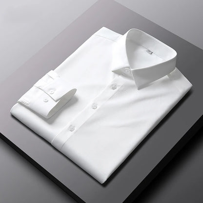 Wrinkle-Free Business Shirt — Elegant Long Sleeve