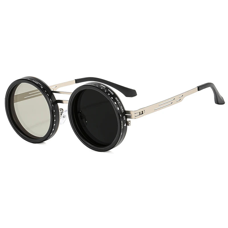 Retro Round Polarized Sunglasses – Adjustable UV400 Shades