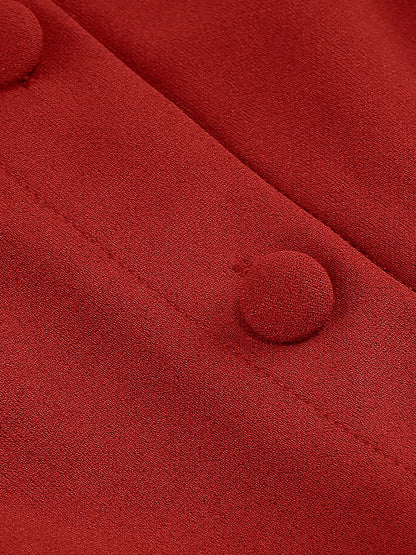 Tonval Bow Neck Pleated Dress  Tonval Vintage Swing Dress