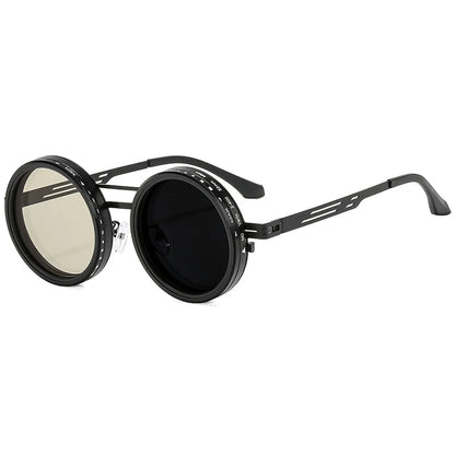 Retro Round Polarized Sunglasses – Adjustable UV400 Shades