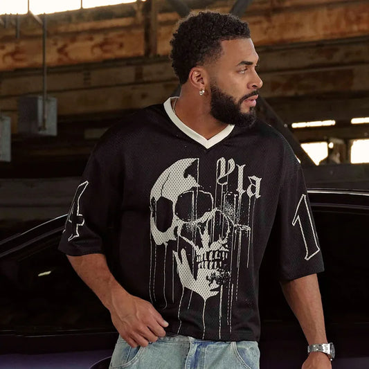 YA Oversized Mesh Tee — Quick Dry & Breathable