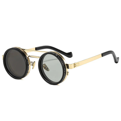 Retro Round Polarized Sunglasses – Adjustable UV400 Shades