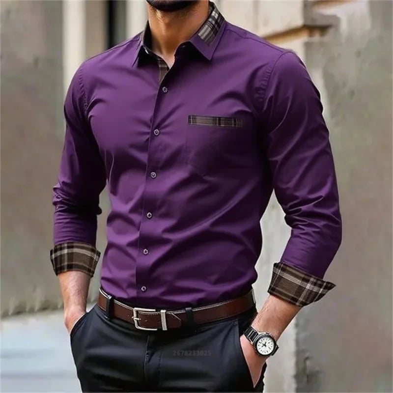 Men’s Business Casual Shirt – Soft Cotton Comfort