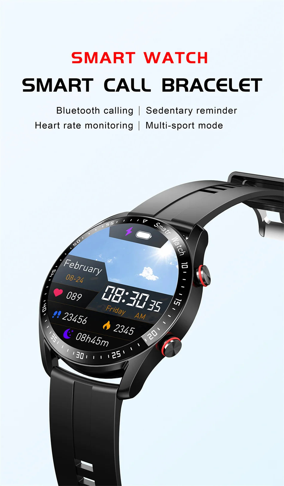 ECG+PPG Smartwatch — Health & Fitness Tracker