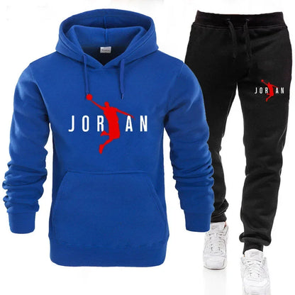 2025 Men’s Fitness Tracksuit – Hoodie + Pants Set