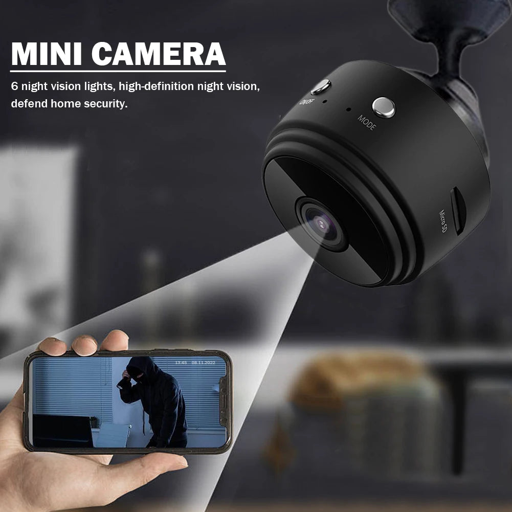 Mini 1080p HD Wireless Camera – Night Vision & Magnetic Security Cam