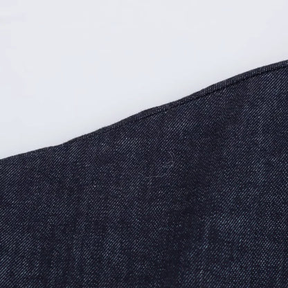 ETJ 2025 Spring Denim Midi Dress – Lapel, Side Zipper, Slim Fit, Elegant