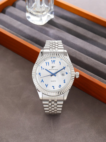 Luxury Quartz Watch — Stainless Steel Business Style