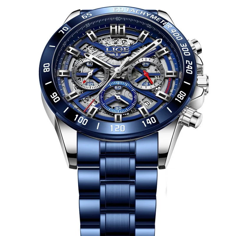 LIGE 2024 Chronograph Watch — Luxury Sport Design